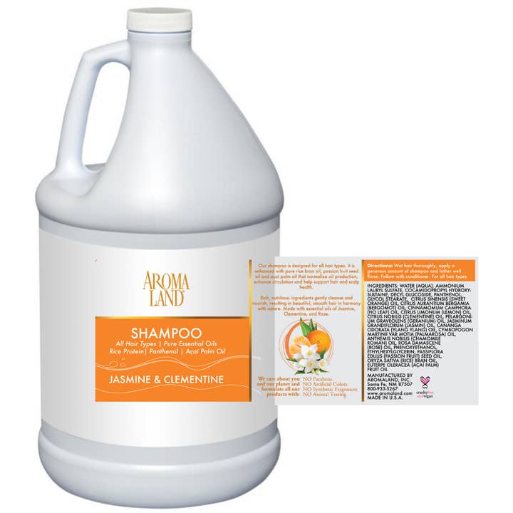 Shampoo Jasmine & Clementine 1 Gallon for wholesale by AROMALAND INC.