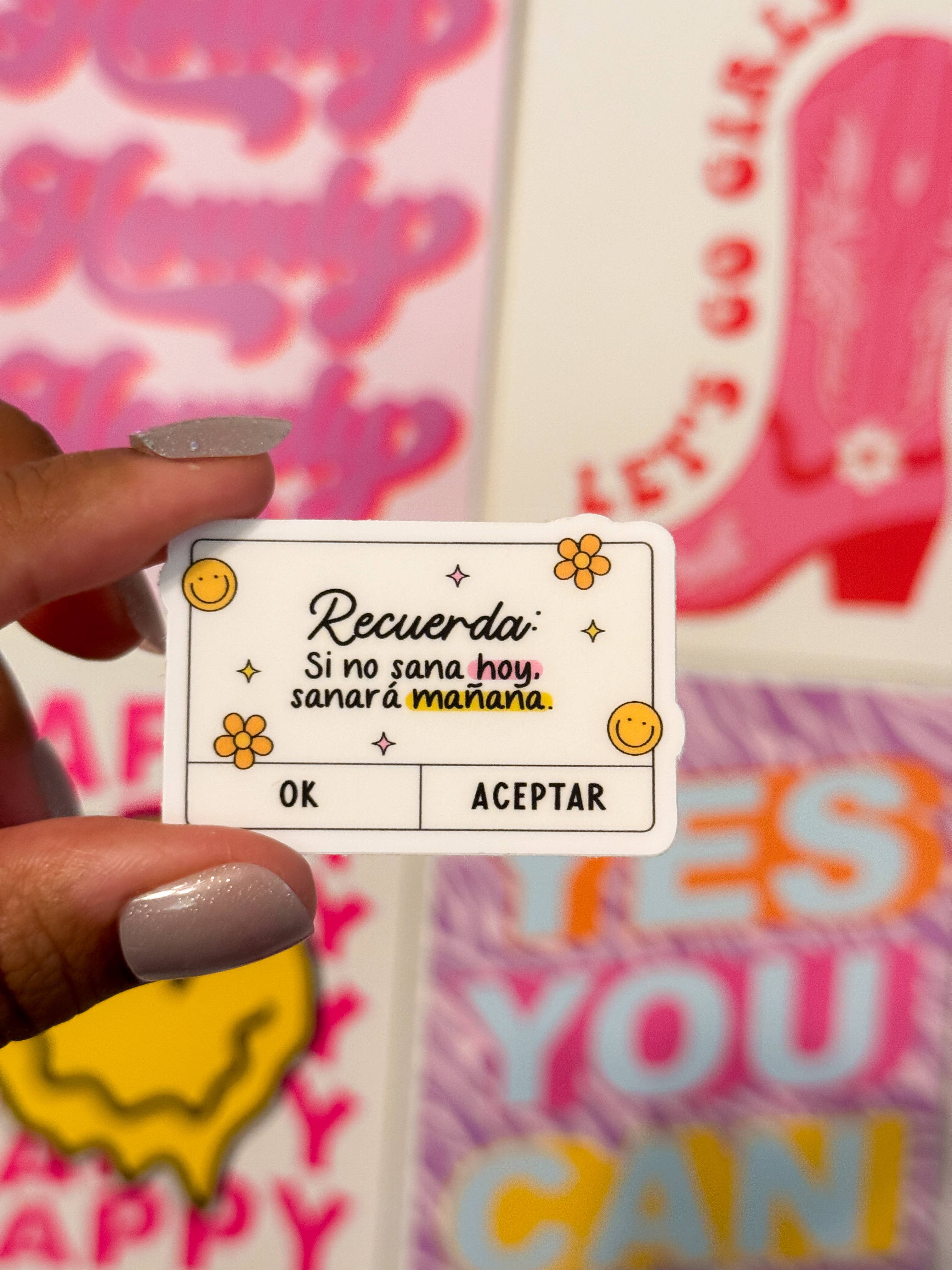 Oh So Latina - Wholesale Sticker - Recuerda Si No Sana Hoy Sticker, Spanish Stickers1