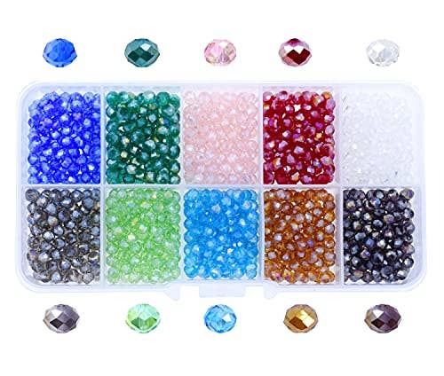 Mandala Crafts - Wholesale Beads - Faceted Bicone Crystal Glass Beads for Jewelry Making9
