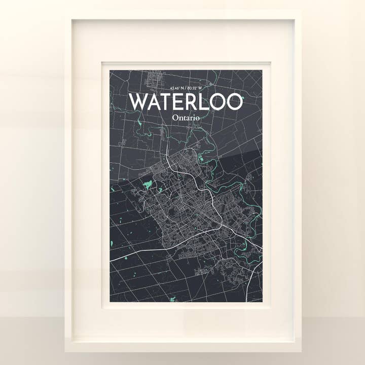 OurPoster.com - Wholesale Poster - Waterloo City Map Poster73