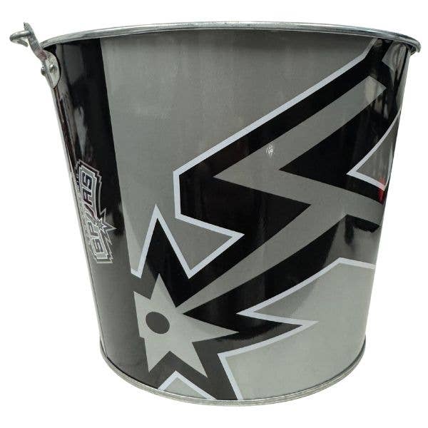 St. Louis Wholesale LLC - Wholesale Bucket/Pail - San Antonio Spurs Beer Buckets - 5QT Full Bleed Team Logo