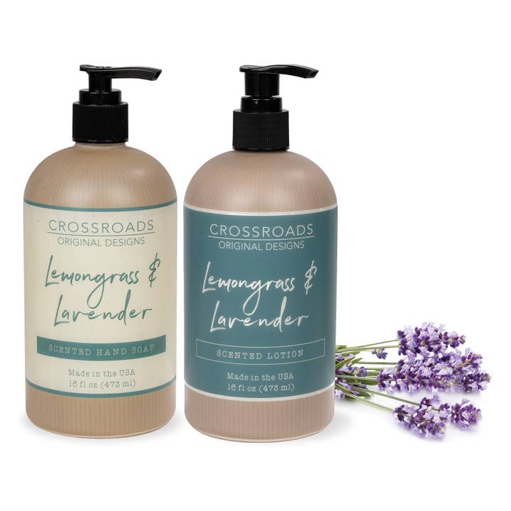 Hand Soap & Lotion Lemongrass & Lavender Pre-Pack - 16 oz. for wholesale by Crossroads Original Designs