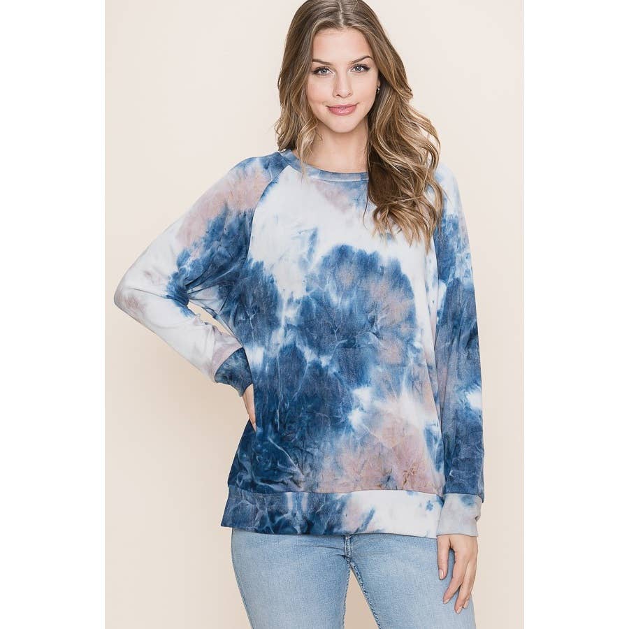Reborn J - Wholesale Sweatshirt - Women's - TIEDYE LONG SLEEVE TOP8