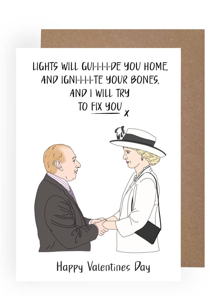 A Gavin and Stacey Valentine's Day Card - Pete and Dawn for wholesale by Made By Maddocks