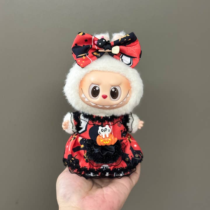 Lilyrosy(Duty free) - Wholesale Doll Clothing - Kids - Halloween Labubu clothes, holiday decoration,suit for 17 cm 5