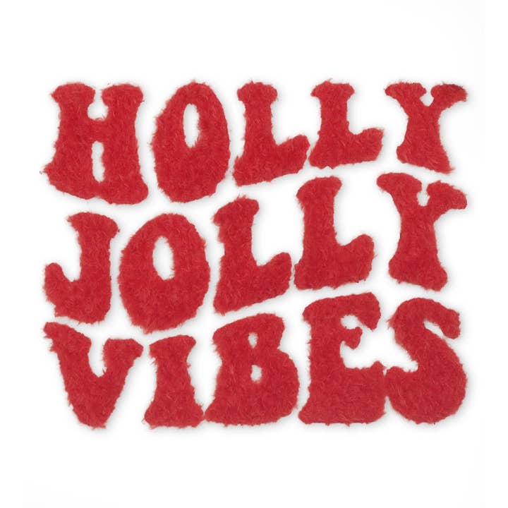 Paul und Clara - Wholesale Patch - Teddy Patch - holly jolly *iron-on*