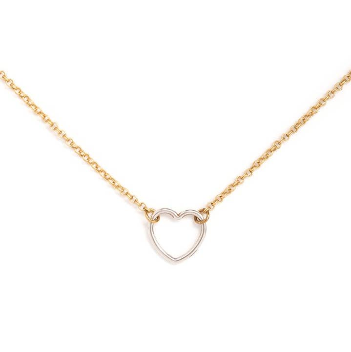 Collarbone Jewelry - Wholesale Pendant/Charm Necklace - Silver Heart Necklace0