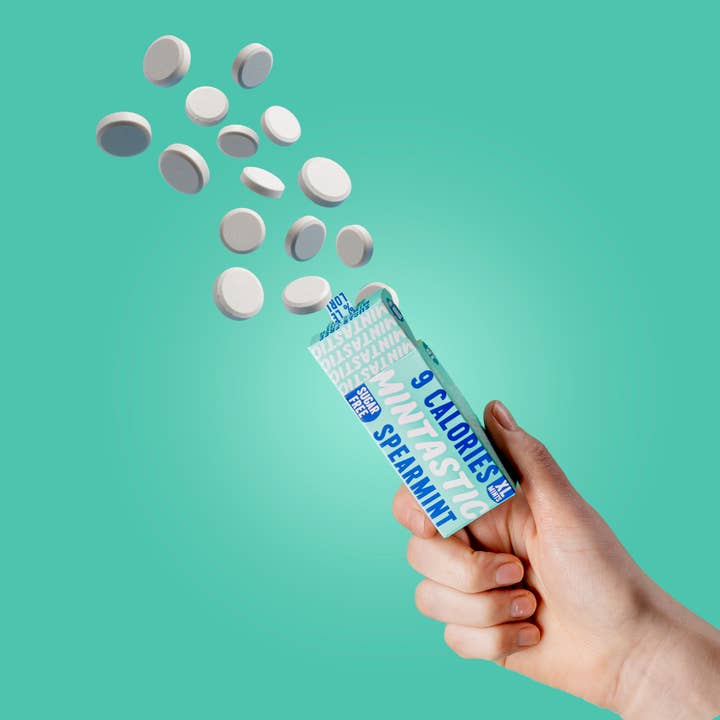 Mintastic - Wholesale Mints - Mintastic® 9 Calories Sugar Free Mints Spearmint 36g2