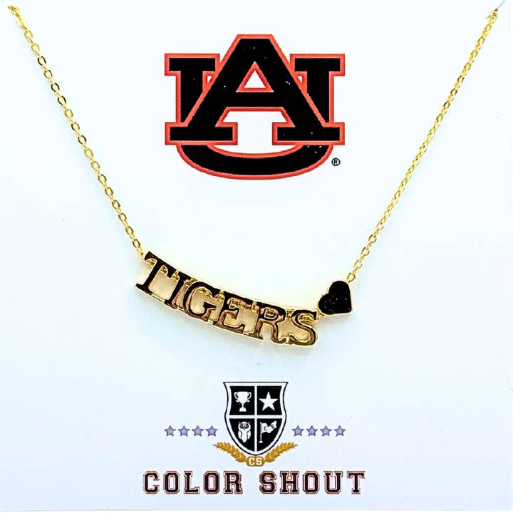 Color Shout - Wholesale Pendant/Charm Necklace - I Love College: Initial Heart Necklace3