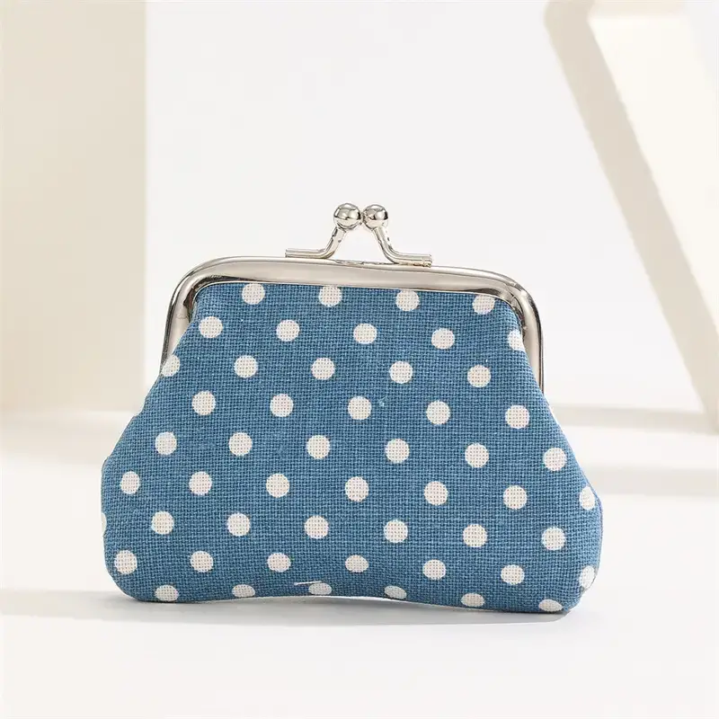 Magnifique Hearts – Engroshandel Møntpung - Dame – Polka Dot Kiss Lock Coin Punge, Praktisk Multipurpose9