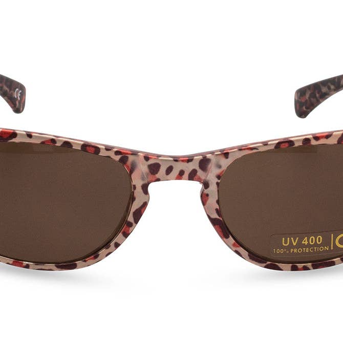 Gafas de sol Peggy Cat Eye - Bronze Leopard para venta al por mayor de Retropeepers Ltd
