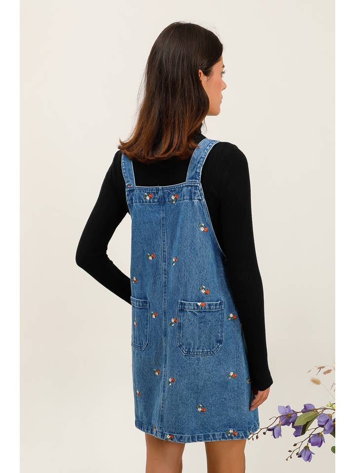 Dark Blue 5917 EMBROIDERED DRESS for wholesale on Faire3