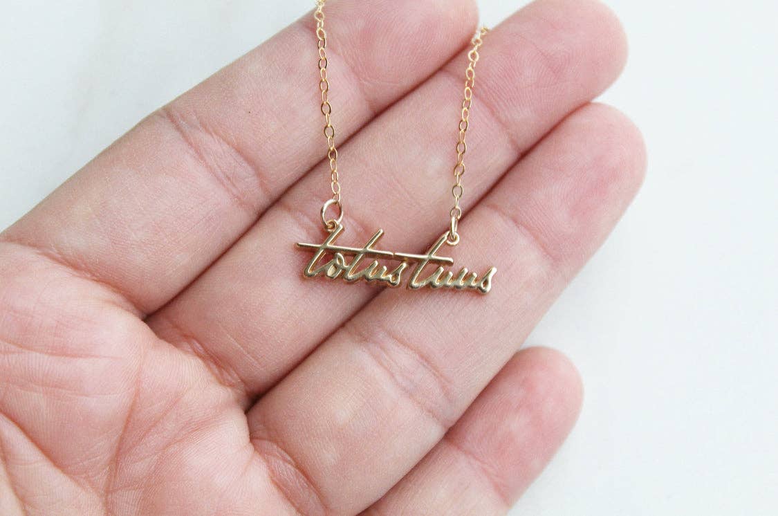 Naomi's Happy Place Shop - Wholesale Halskettinghanger - Totus Tuus15