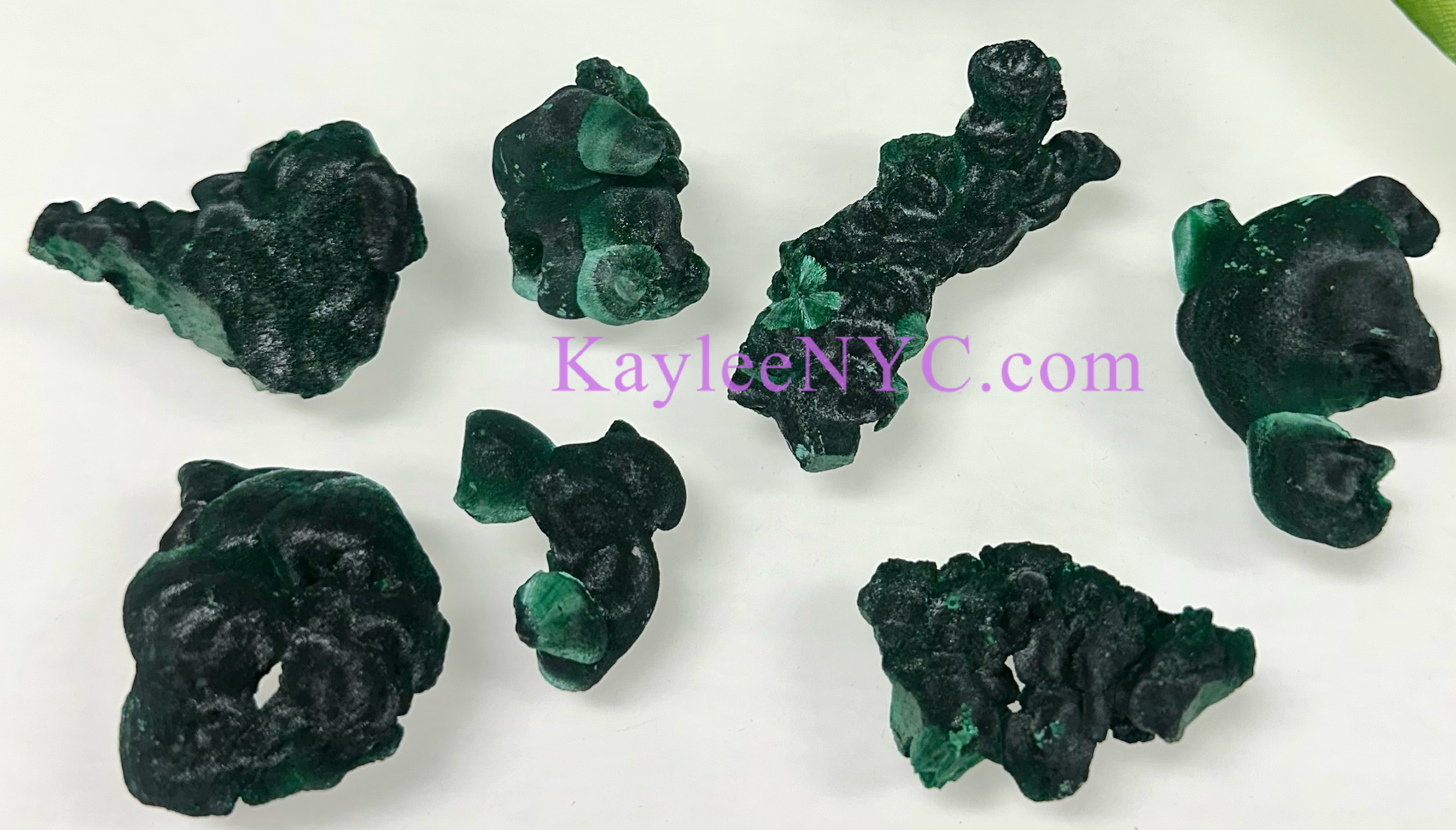 KayleeNYC - Wholesale Spiritual Stone/Crystal - 0.5 lb Natural Malachite Specimens Crystals healing energy 0