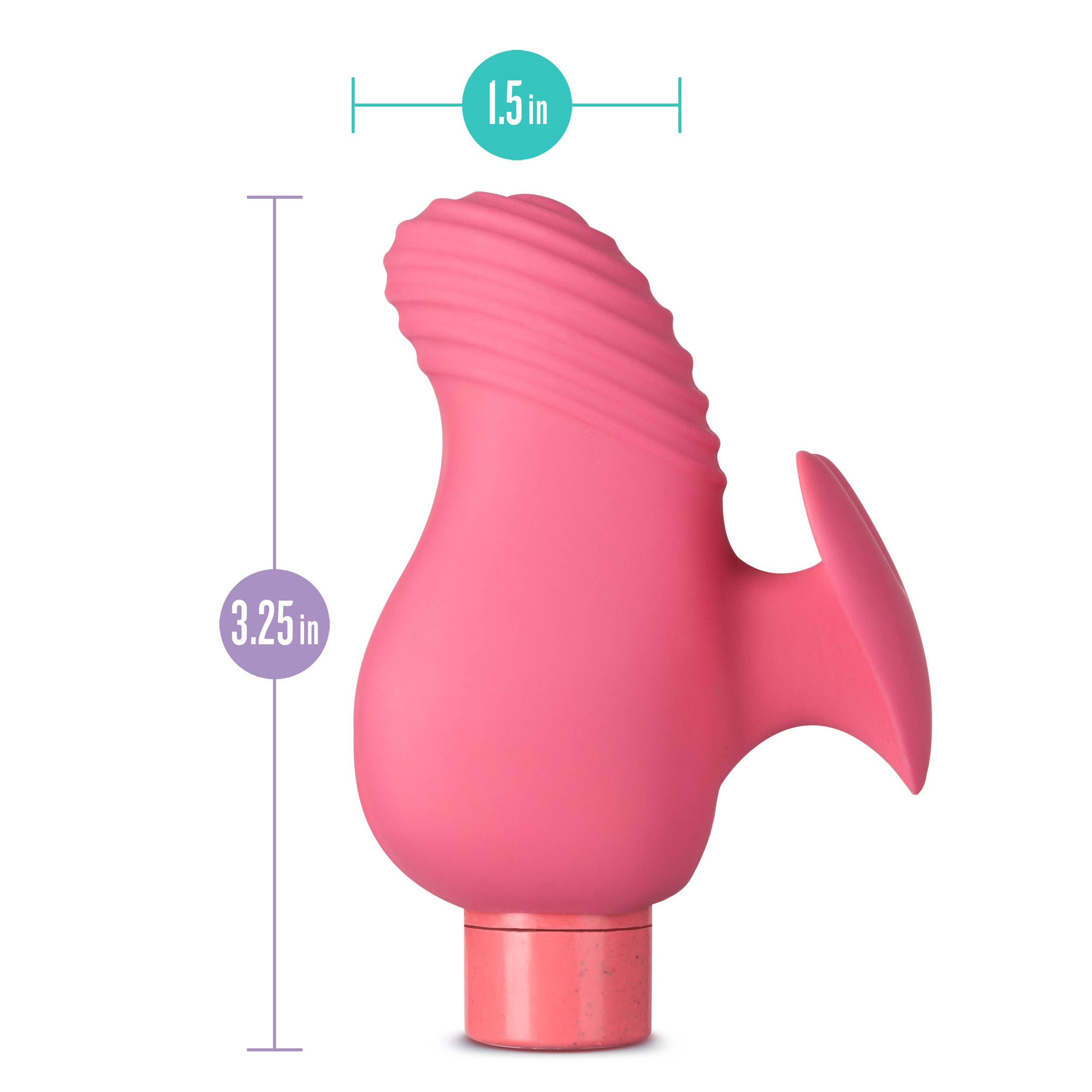 Blush - Wholesale Sex Toy - Gaia Eco Love 3" Waterproof Multi-function Vibrator3