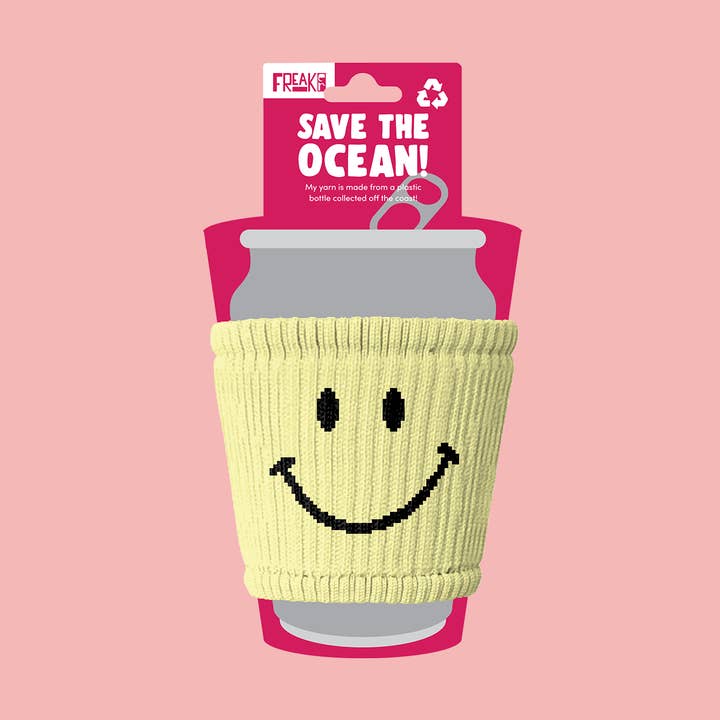 Freaker USA – Mangas térmicas de bebidas por atacado – Smiley Face SLIPPY | Vidro Pint, manga para café & Can Koozie0