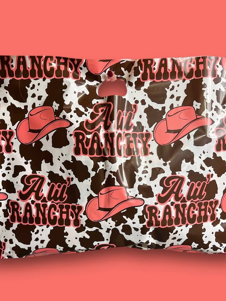 20x15 A lil Ranchy Merchandise Bag for wholesale by Trendy Chick Mailers