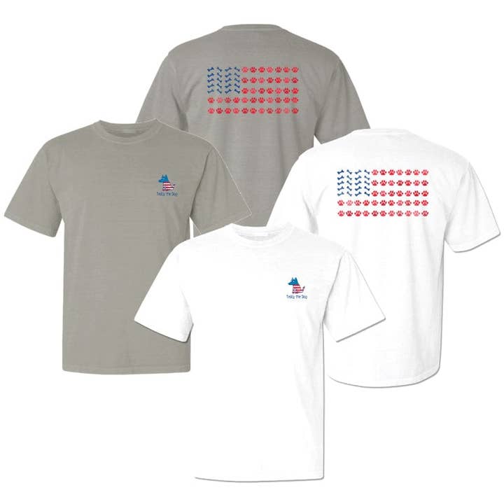 Paws for USA - T-shirt classique pour la vente par Teddy the Dog