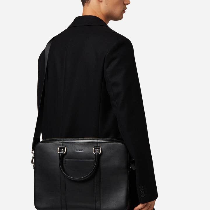 black Classic men's leather bag/Henrik for wholesale on Faire5