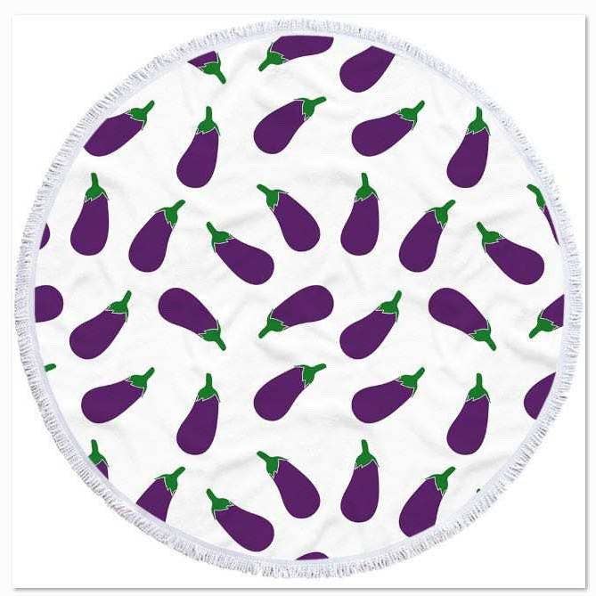 Toallas de playa Boujie Bee Eggplant para venta al por mayor de Dirty Bee