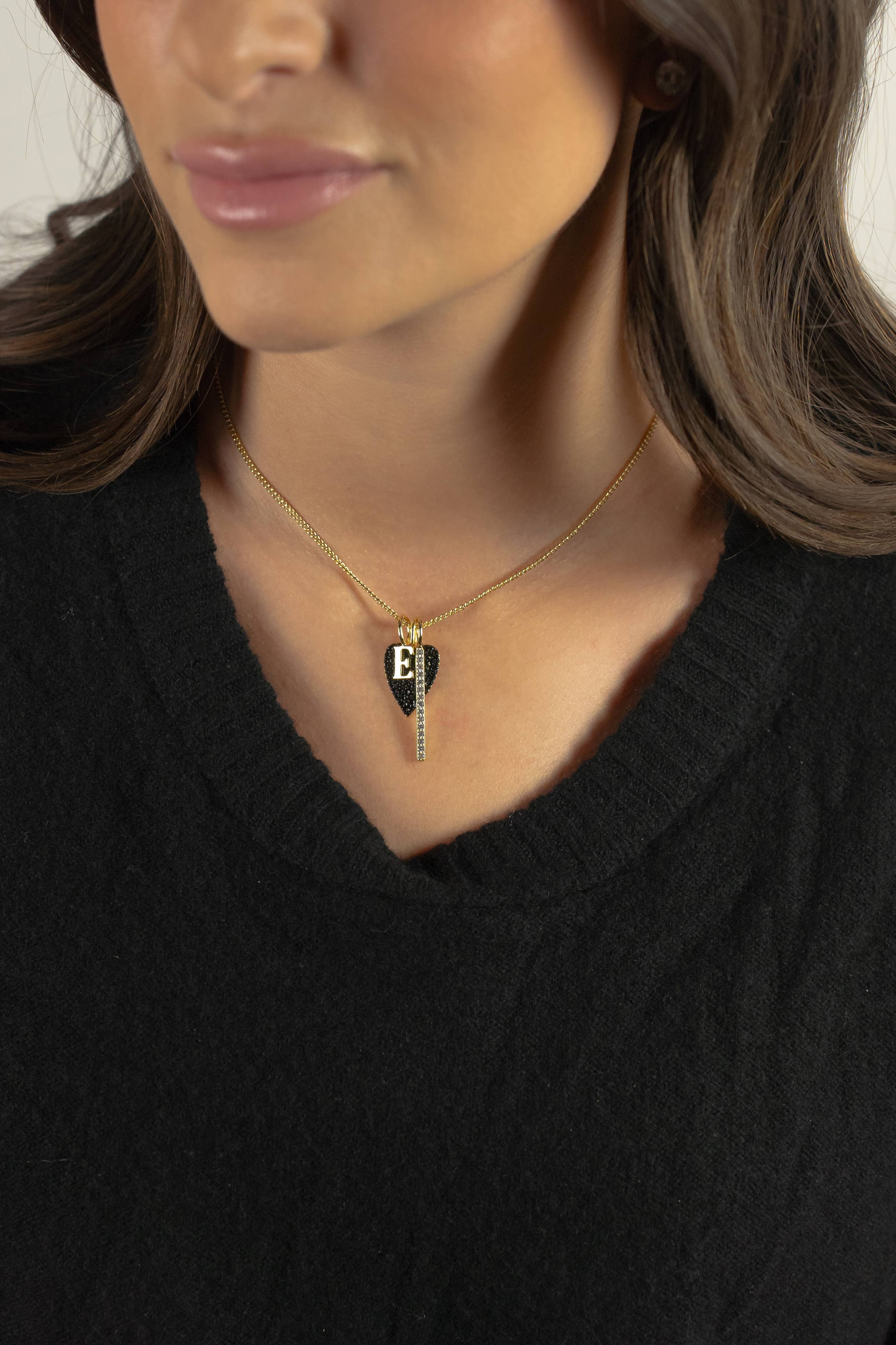 The Sis Kiss – wholesale Individual charm/pendant – Solid Initial Charm2