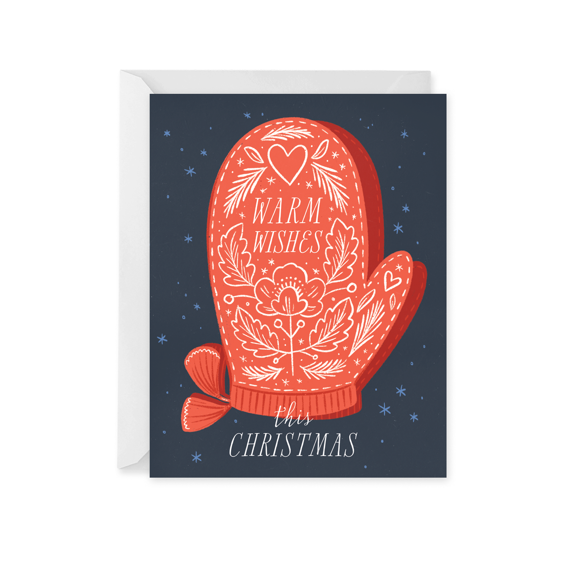 Paper Raven Co. - Wholesale Christmas Card - Warm Wishes This Christmas Card - Box Set of 86
