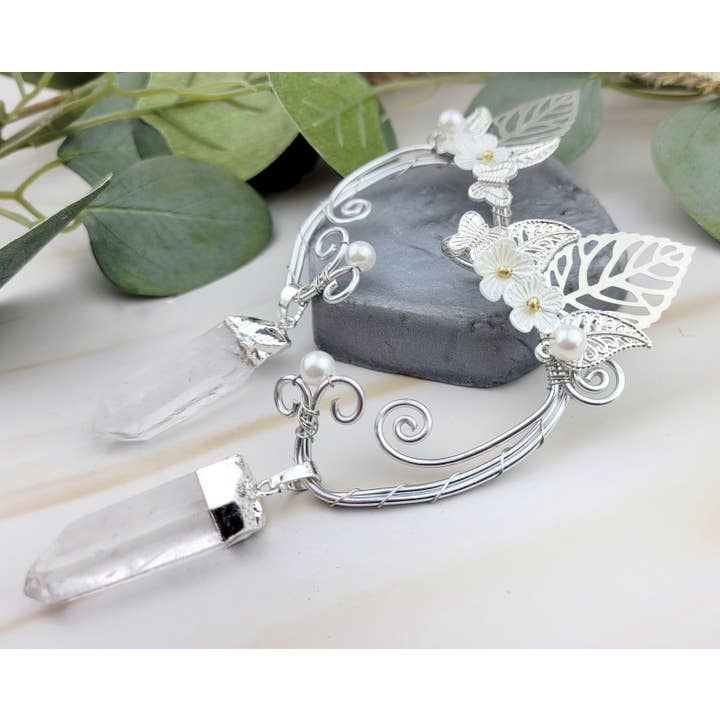 WonderLight Jewelry – Großhandel Ear Cuff/Ohrklemme – Elfenohren mit silbernem Bügel – Fee / Harmonie10