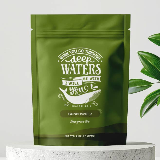 Bible Verse Tea - Buskruitzakje met groene thee voor wholesale door Little Prayer Tea Company
