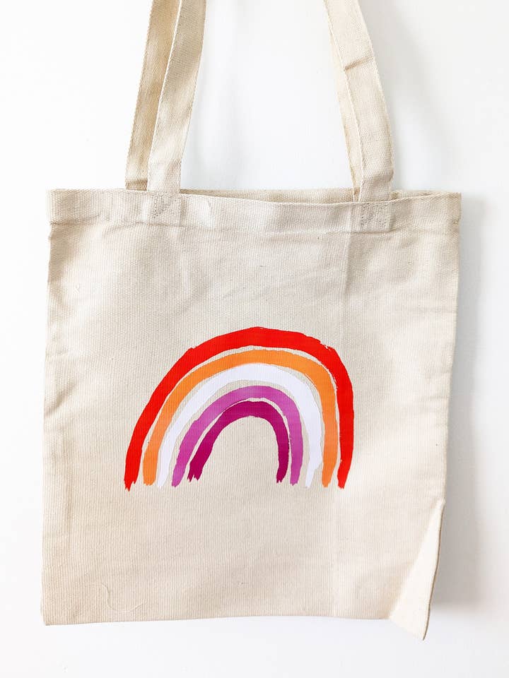 Sapphic Rainbow Tote Bag for wholesale by Sapphic Space