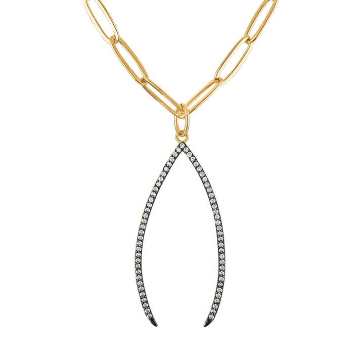 Collier Seba Wish Bone pour la vente par Josefina Jewels