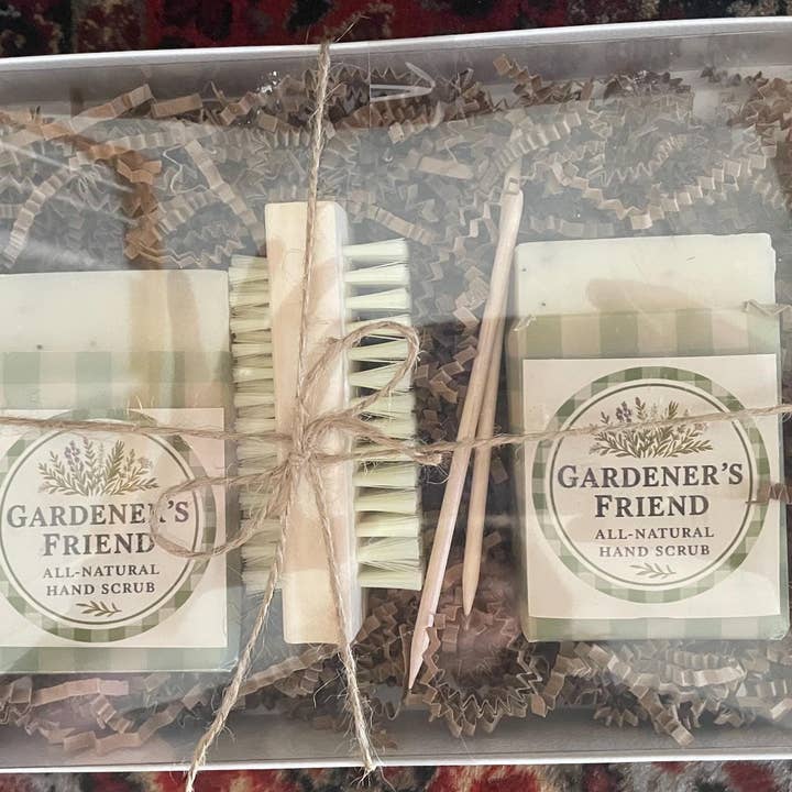 Gardener’s Friend Exfoliating Hand Scrub Soap Set for wholesale by Daisy Chain Farm