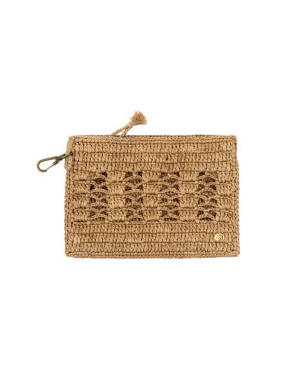 Jane mini pouch Raffia mini pouch for wholesale by Sanabay