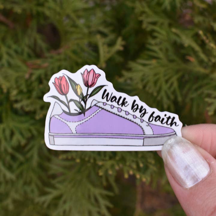Amelia & Co - Wholesale Sticker - Walk By Faith Sticker1
