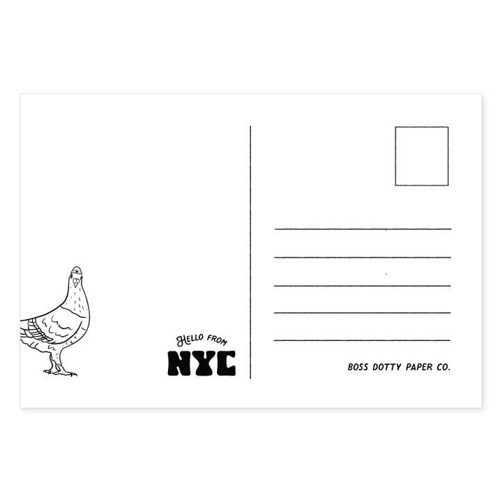 Boss Dotty Paper Co. - Wholesale Postcard - Greetings From New York Postcard1