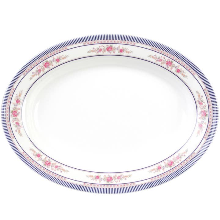 Rosa 14" X 10" tallrik, melamin, 6 st för wholesale av KT Supply