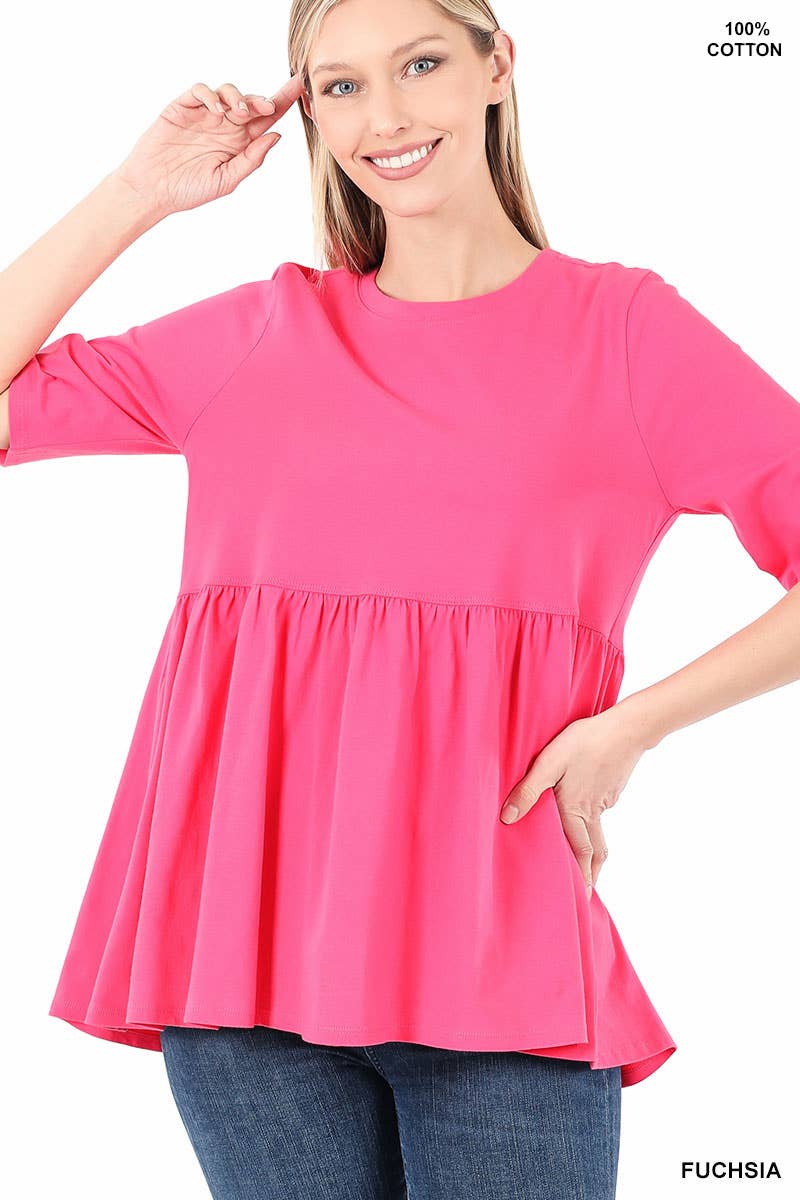 42POPS - Vendita all'ingrosso Tunica - Donna - ",,..._ Tunica in Cotone con Arricciatura a Vita Impero4