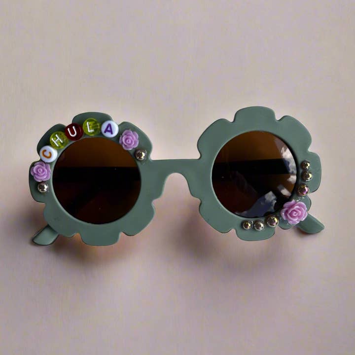 Green Chula Kids Sunglasses for wholesale by Las Ofrendas