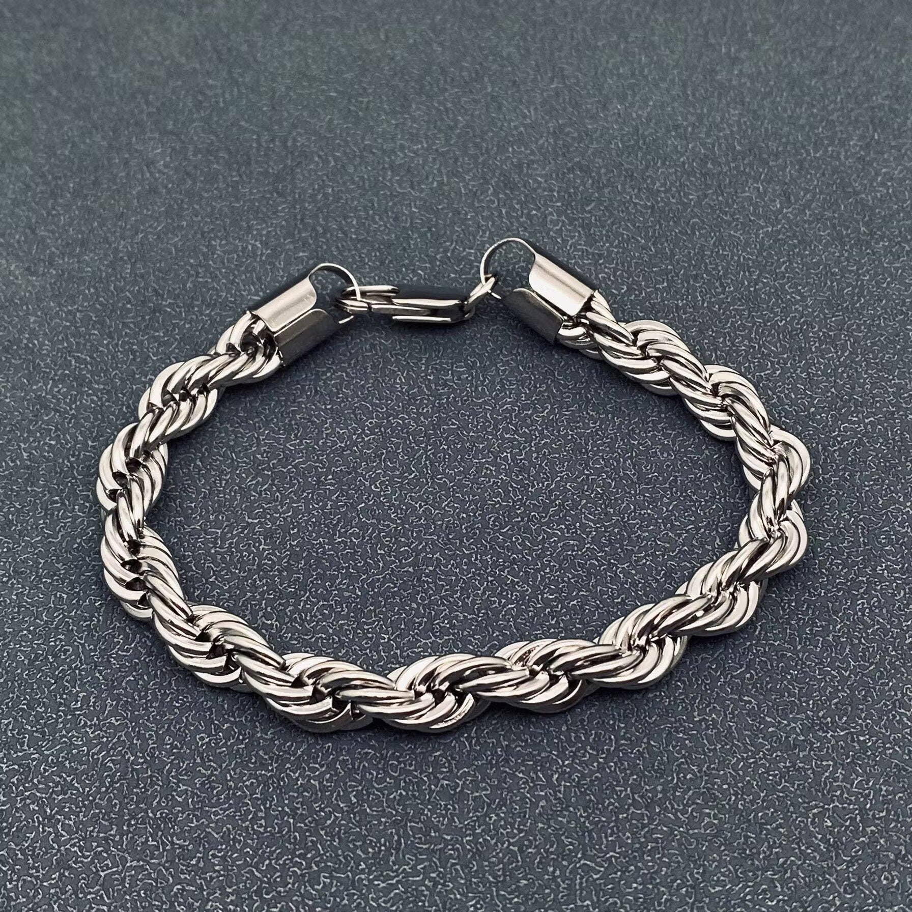 Mio Queena - Wholesale Link & Chain Bracelet - 18K Gold-plated Twist Chain Stainless Steel Bracelet - MJ/BC10