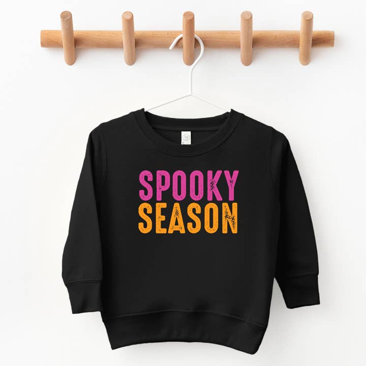 Spooky Season Bright Distressed - Toddler Graphic Sweatshirt and Youth Graphic Sweatshirt for wholesale by The Juniper Shop Wholesale