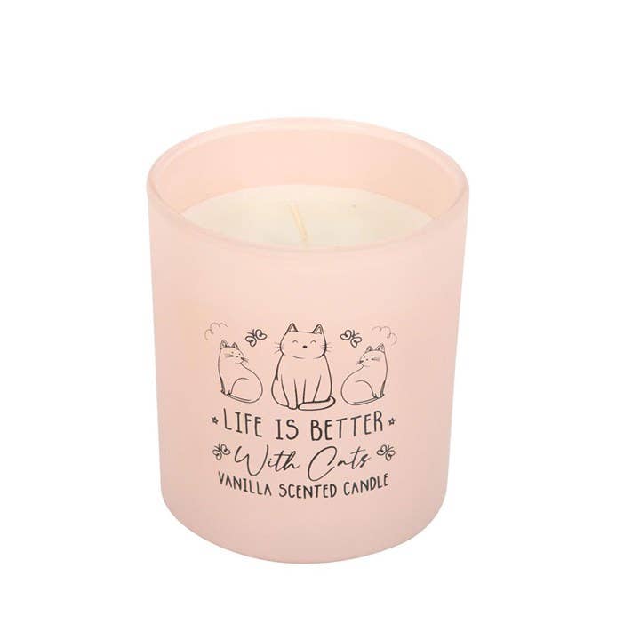 Something Different Wholesale – wholesale Jar/filled candle – Life Is Better With Cats Vanilla Candle2