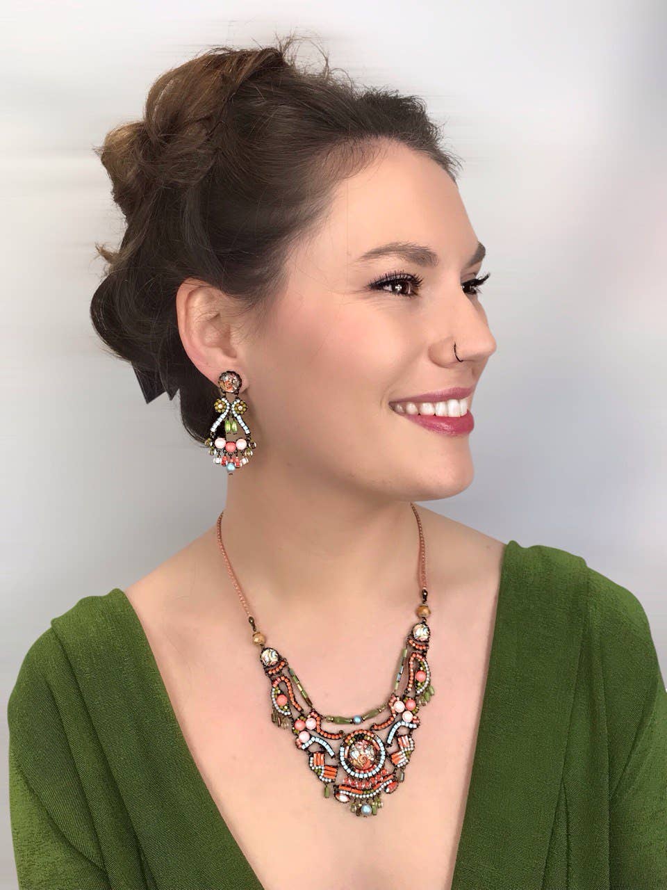 melizijewelry - Wholesale Dangle Earrings - Handmade crystal earrings Mandarina1