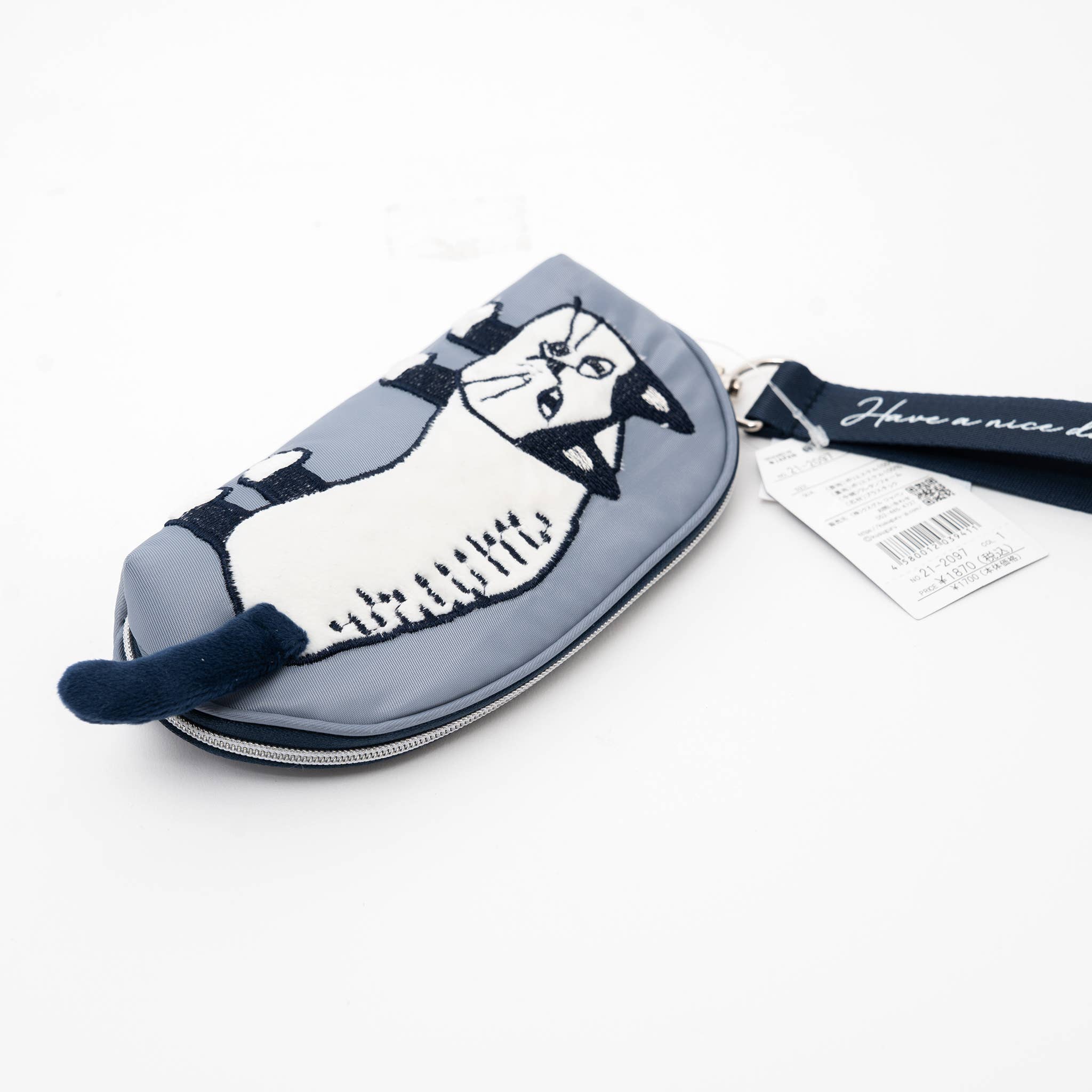 U PLUS INC - Vente Étui et rangement pour lunettes – femme - Étui à lunettes brodé chat Kusuguru Japon1