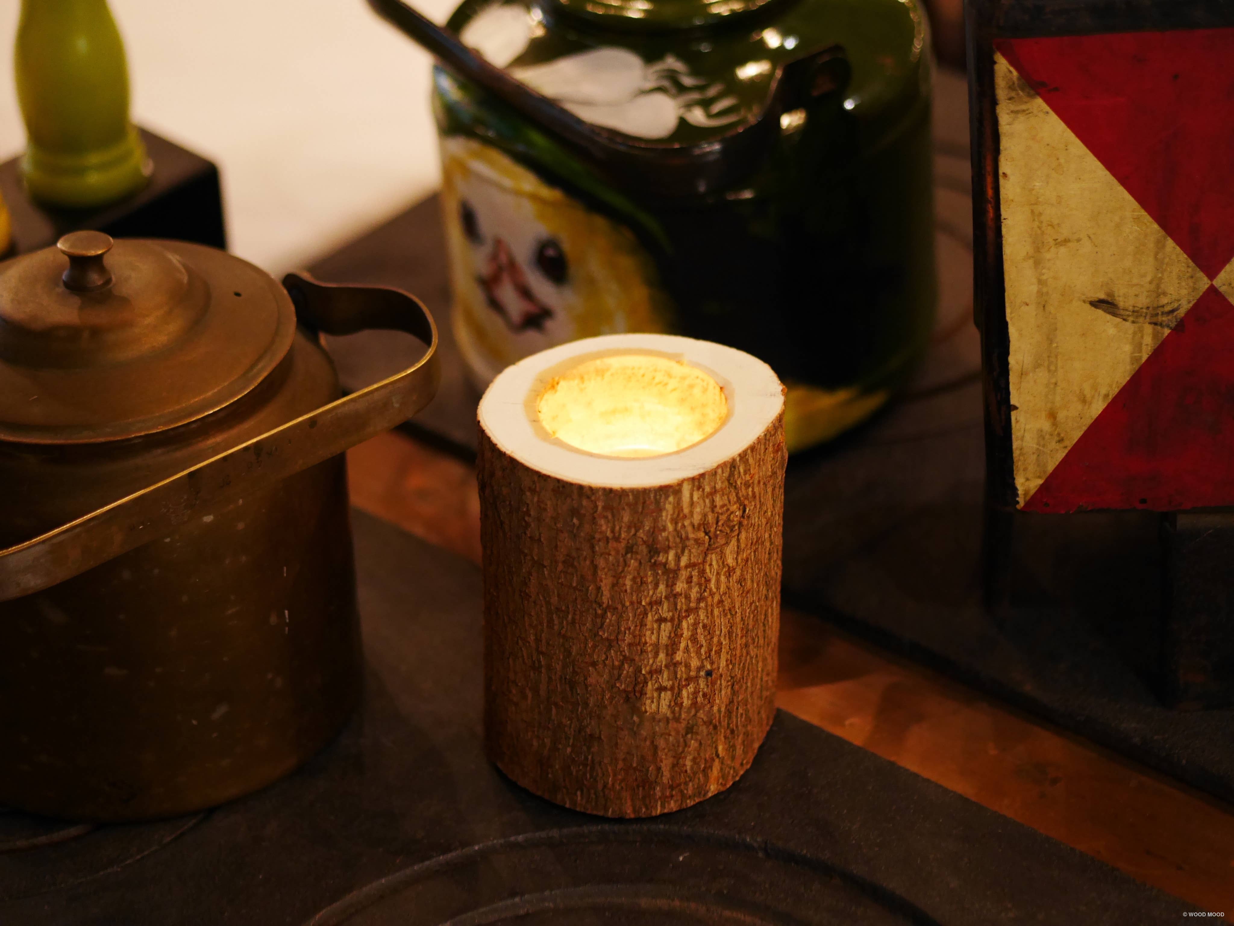 WOOD MOOD - Vendita all'ingrosso Candela in vasetto - Rocky Original | candela riutilizzabile con olio essenziale di pino10