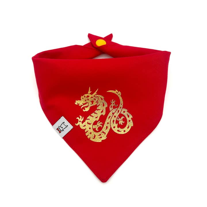 Dragon Dog Bandana for wholesale by Winthrop Clothing Co.
