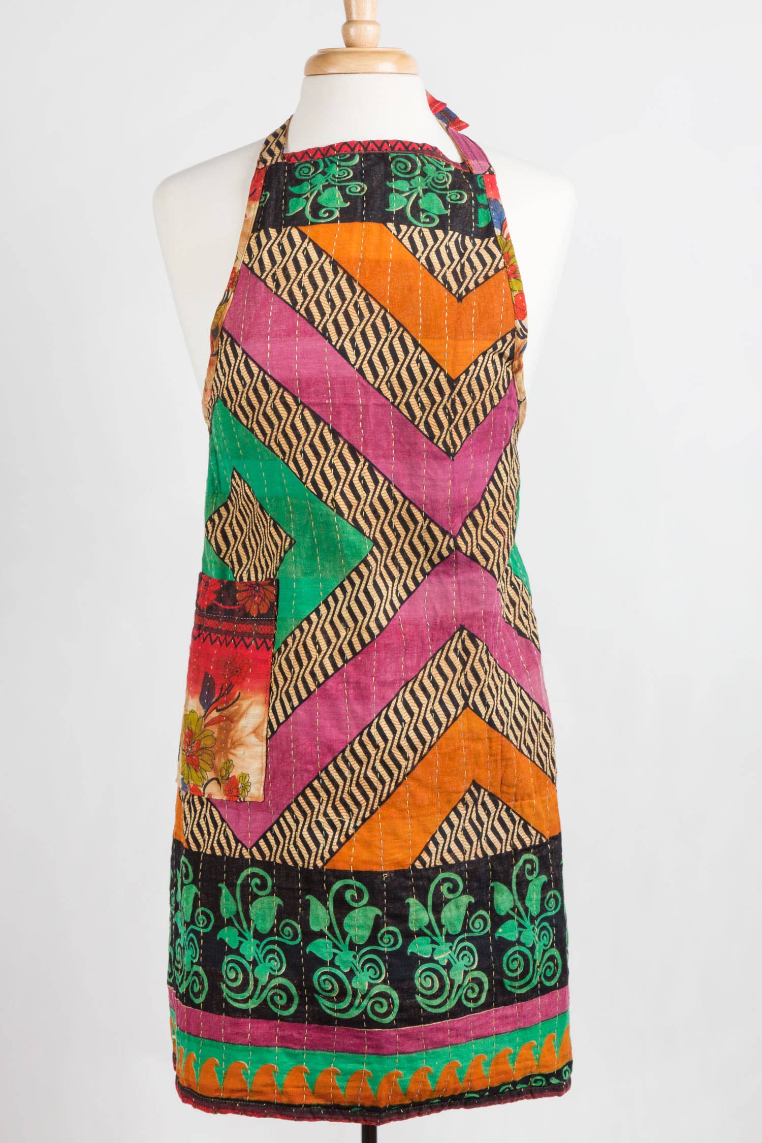 Ten Thousand Villages - Wholesale Apron - Upcycled Sari Apron2