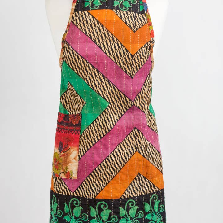 Ten Thousand Villages - Wholesale Apron - Upcycled Sari Apron2
