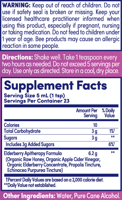 Zand - Wholesale Oral Supplement/Vitamin - Elderberry Honey Syrup4