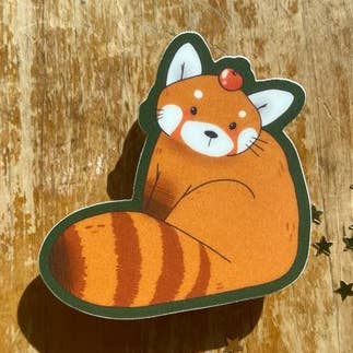 Adesivo Panda Rosso per la vendita all'ingrosso da parte di Sydney Warnes