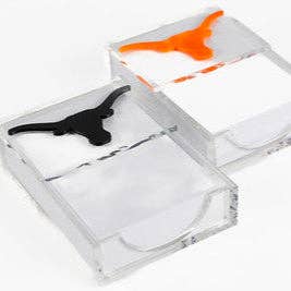 College logo acrylic Notepad Tray for wholesale by ROX GALLERY