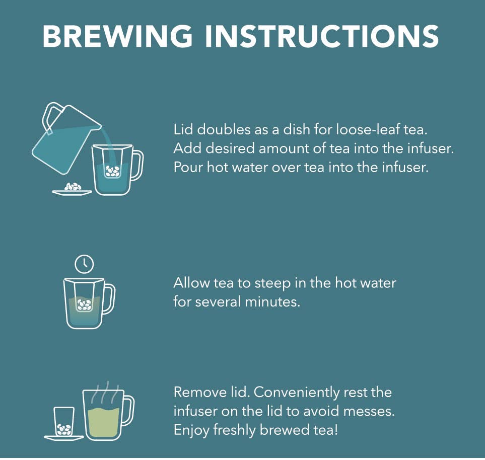 Teabloom - Wholesale Tea Strainer/Infuser - Teabloom Universal Tea Infuser with Multi-Functional Lid2